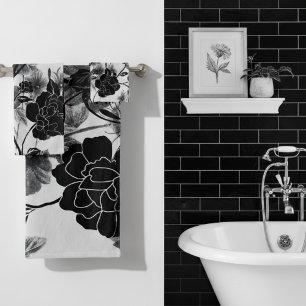 Noir floral de mariposa moderna