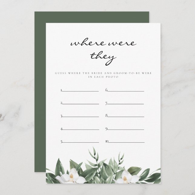 NOLA Donde Estaban Las Duchas De Novias Tarjeta De (Anverso / Reverso)