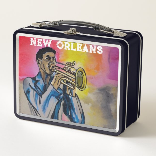 NOLA New Orleans Jazz Trumpeter (Anverso)