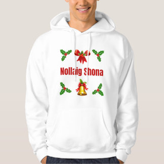 Nollaig Shona - camisa encapuchada para hombres