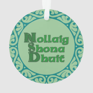 Nollaig Shona Dhuit - decoración irlandesa del