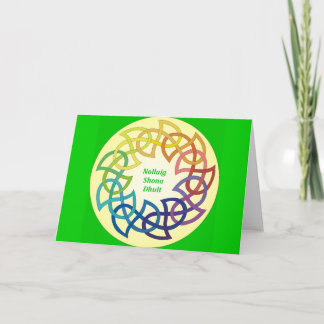 Nollaig Shona Dhuit - tarjeta de Navidad irlandesa