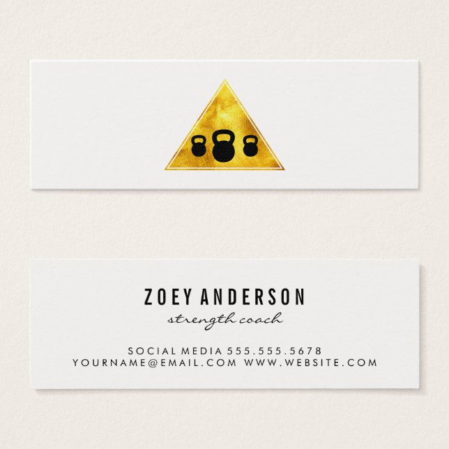 Nombramiento de entrenador personal de Kettle Bell (Anverso y reverso)