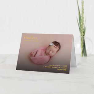 Nombramiento de fotos de bebés anuncia nacimiento