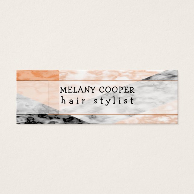 Nombramiento de Mármol Blanco, Negro y Rosa Femeni (Frente)