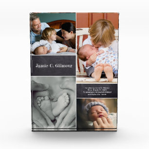 Nombramiento del bebé Collage de fotos Anuncio de 