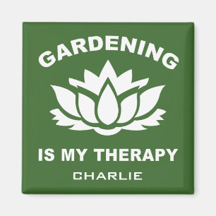 Nombramiento personalizado de jardinería e imán de