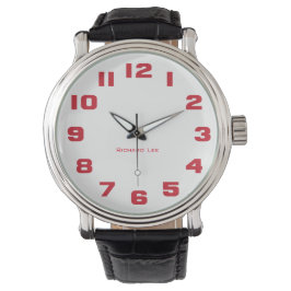 Nombrar el reloj de tu hombre - rojo