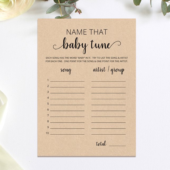Nombrar la tarjeta de juegos Baby Shower de baby t (Subido por el creador)