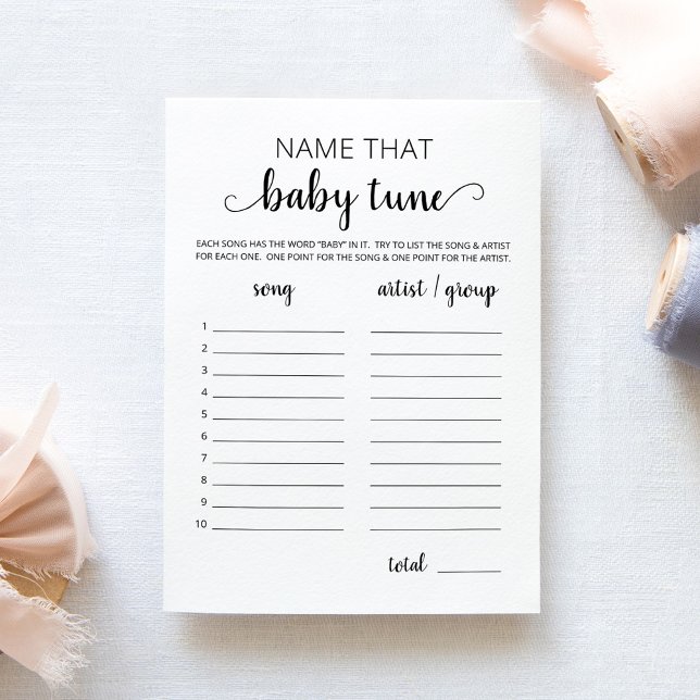 Nombrar la tarjeta de juegos Baby Shower de baby t (Subido por el creador)