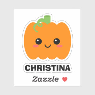 Nombrar Pegatina Calabaza Cuta, Decorar tu pertene