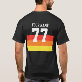 Nombre 77 Deportes Jersey Número Negro Amarillo Ro