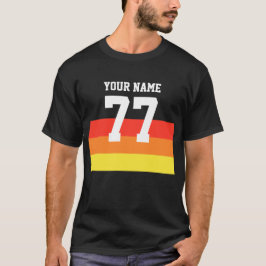 Nombre 77 Deportes Jersey Número Negro Amarillo Ro