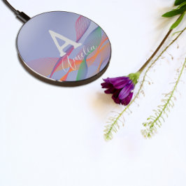 Nombre abstracto monograma inicial elegante