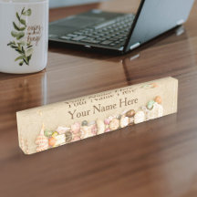 Arena de playa personalizada con placa de nombres 