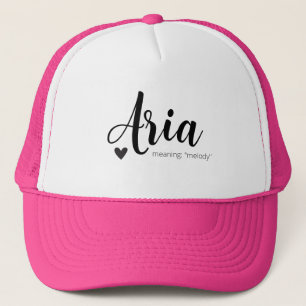 Nombre Aria Significado Personalizado Gorra Cap Ch