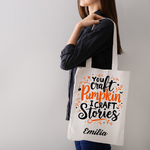 Nombré bolsa de toques de Halloween para escritor