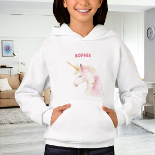 Nombre bonito rosa de cabeza de unicornio