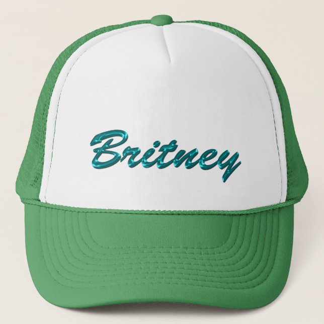 Nombre BRITNEY Marca Gorra de regalo personalizado (Anverso)