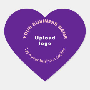 Nombre comercial, logotipo y etiqueta en morado