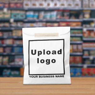 Nombre comercial y logotipo en la bolsa de papel b
