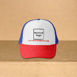 Nombre comercial y logotipo en sombrero de camione<br><div class="desc">El sombrero de camionero multicolor que puedes personalizar escribiendo tu nombre de negocio y cargando el logotipo de tu negocio. Puede incluirlo en sus productos promocionales, regalar artículos o regalos a sus clientes o clientes, una estrategia de marketing para promocionar su negocio o su marca. Un camionero de personalizable que...</div>
