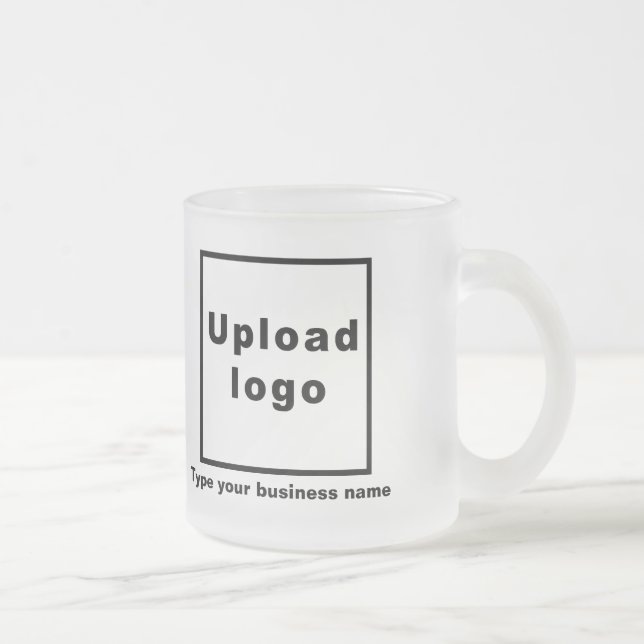 Nombre comercial y logotipo en taza de vidrio (Derecha)