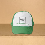 Nombre comercial y logotipo Sombrero para camioner<br><div class="desc">Camionero que puedes personalizar para poner tu nombre de negocio. Puedes regalarlo como regalo o regalo a tus clientes. También puede incluirlo en sus materiales de marketing para promocionar su negocio o en sus productos promocionales para promocionar su marca. Trucker hat con su nombre de negocio y logotipo para crear...</div>