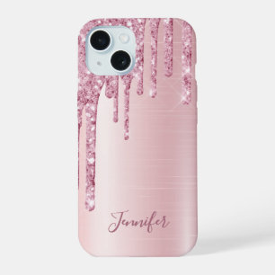 Nombre con gotas de purpurina rosa nombre femenino