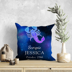 Nombre con signo Zodiac Cojín decorativo de regalo