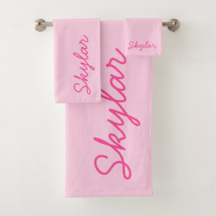Nombre cursivo del Personalizado rosado rosado ros
