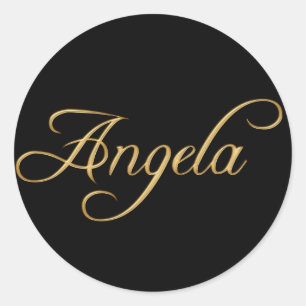 Nombre de ANGELA Pegatinas de regalo personalizado