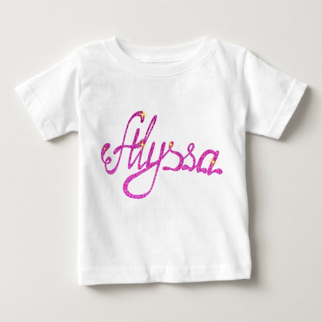 Nombre de Baby Fine Jersey T-Shirt Alyssa (Anverso)