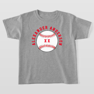 Nombre de béisbol y camiseta personalizada de Jers