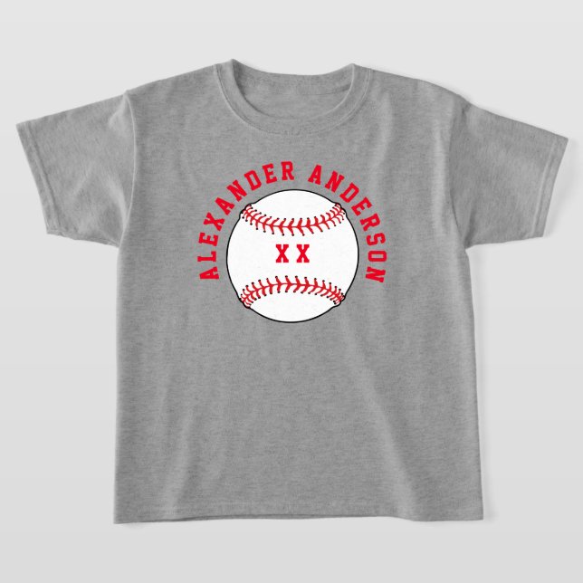 Nombre de béisbol y camiseta personalizada de Jers (Distribución)