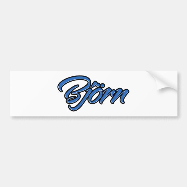 Nombre de Björn azul Aufkleber Pegatina Autoaufkle (Frente)