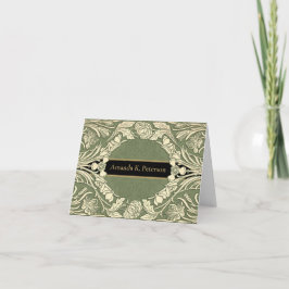 Nombre de borde floral de flores Art Nouveau