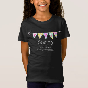 Nombre de chicas de Selena que significa camiseta