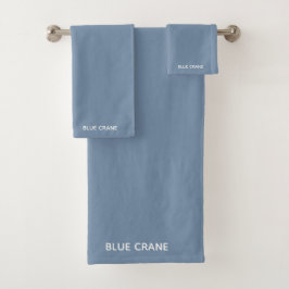 Nombre de color azul de la grúa azul