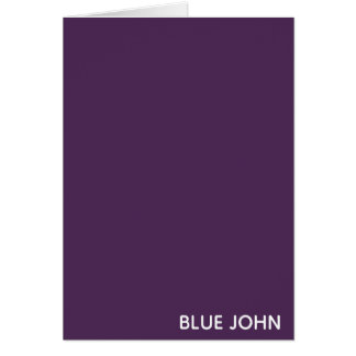 Nombre de color azul violeta de John