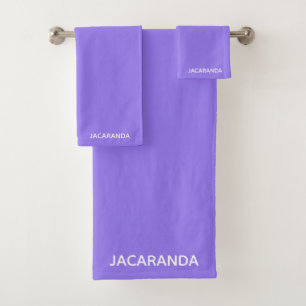 Nombre de color púrpura de Jacaranda