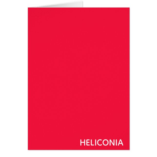 Nombre de color rojo de Heliconia (Frente)