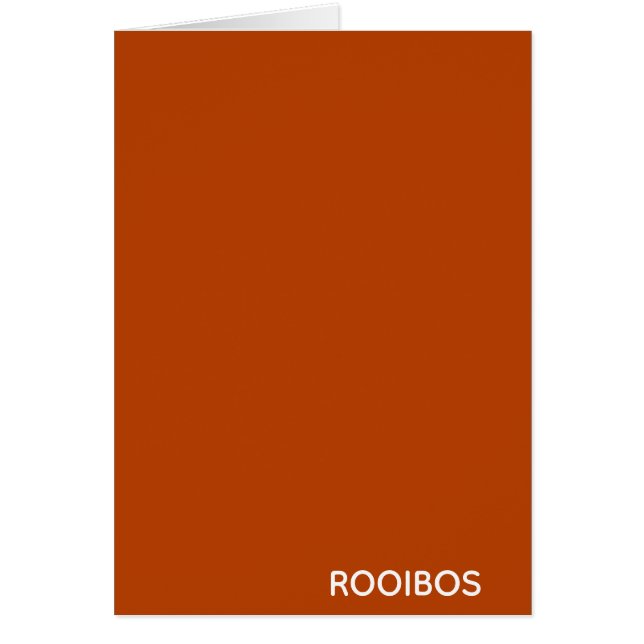 Nombre de color rojo marrón de Rooibos (Frente)