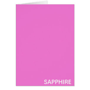 Nombre de color rosa de zafiro