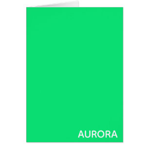 Nombre de color verde de Aurora