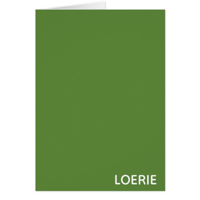 Nombre de color verde de Loerie (Frente)
