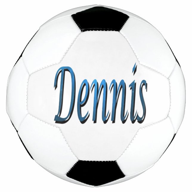 Nombre de Dennis Azul, Balón De Fútbol (Anverso)
