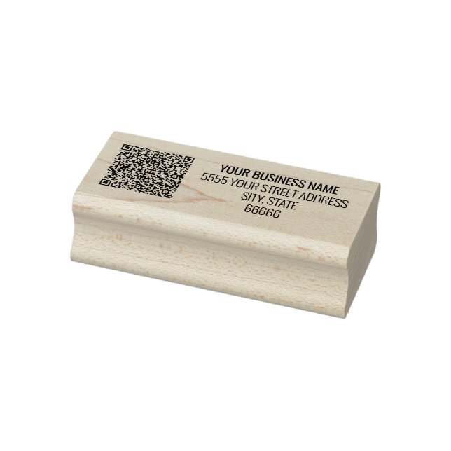 Nombre de dirección personalizado Código QR Sello  (Sello)