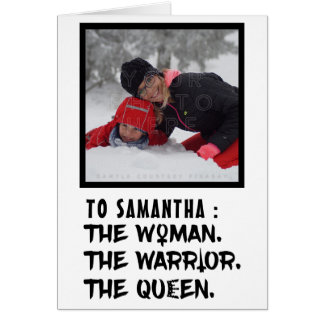 Nombre de encargo divertido la mujer el guerrero