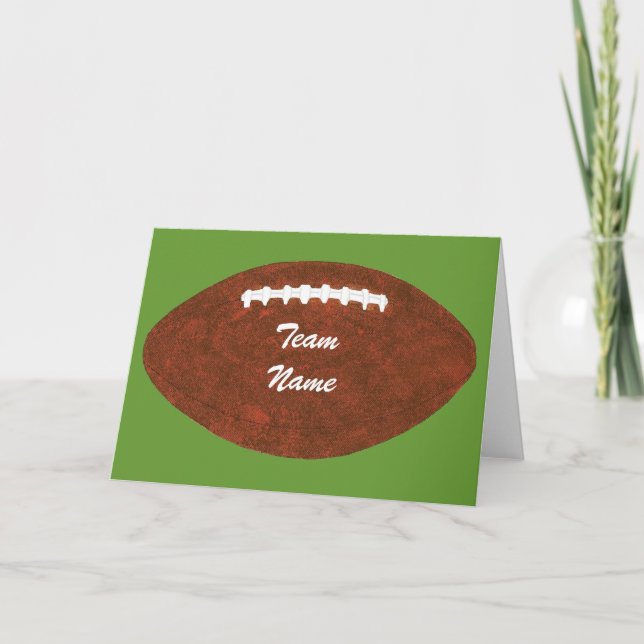 Nombre de equipo personalizado Fútbol, tarjetas de (Anverso)